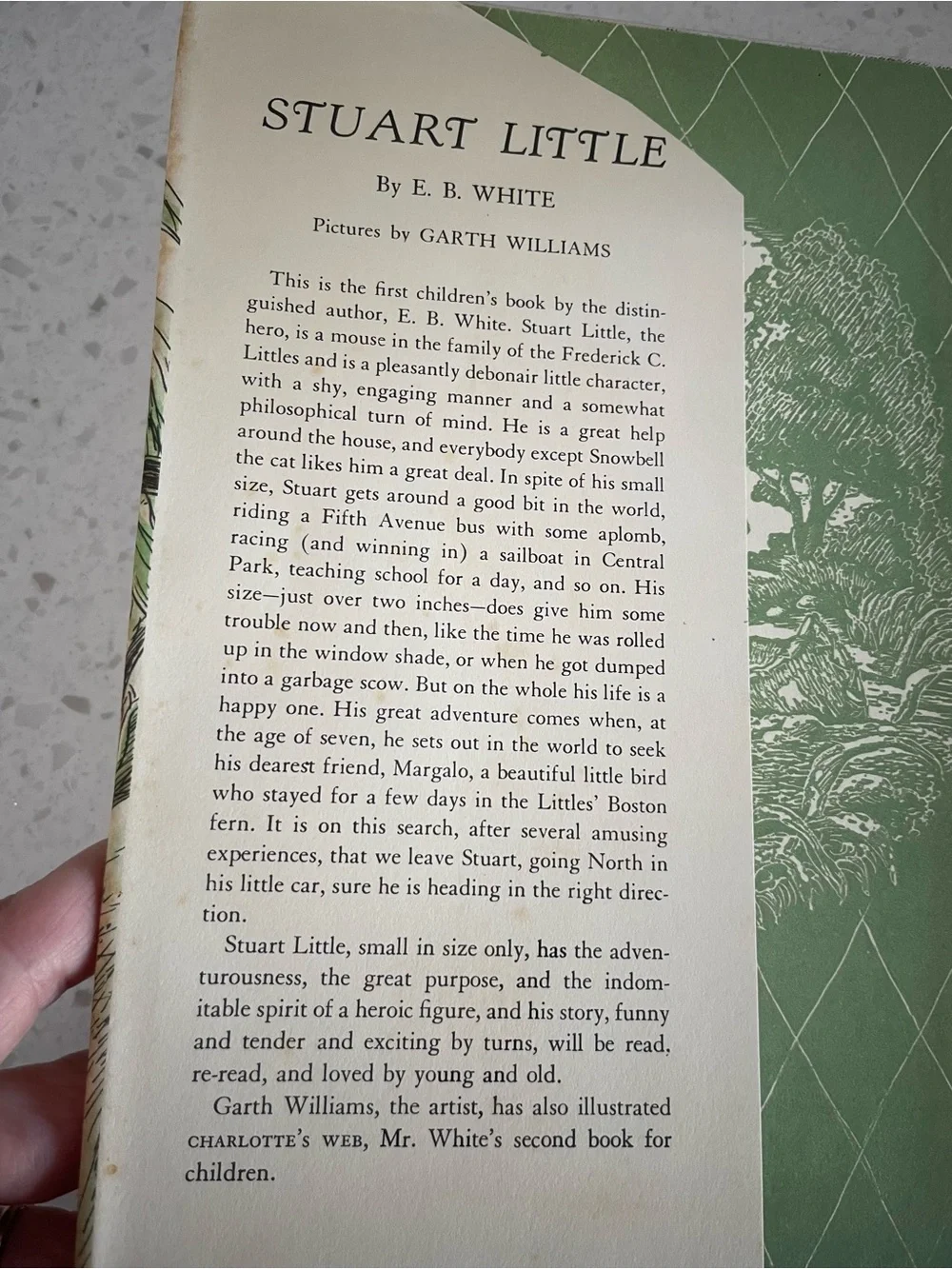 Vintage Stuart Little Hardback Book Cover 1945 - see photos